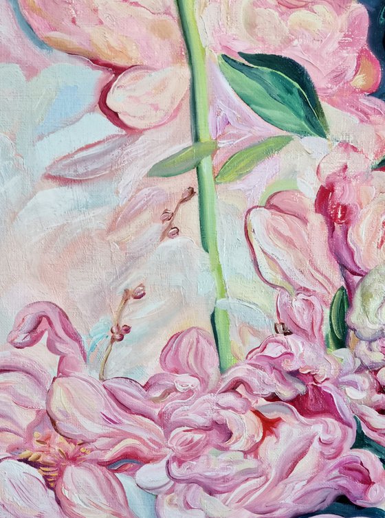 Still life with Pink flowers