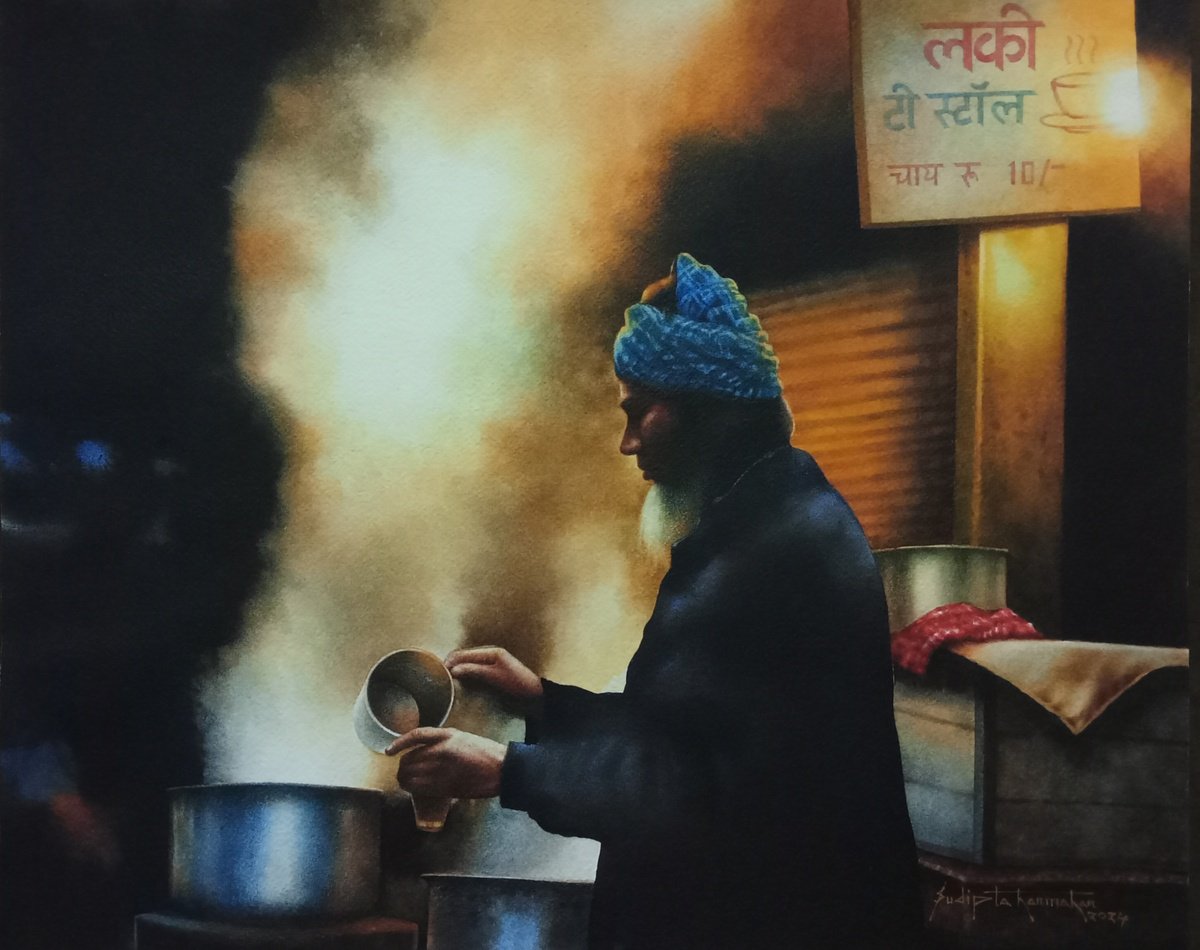 tea stall 2 by Sudipta Karmakar