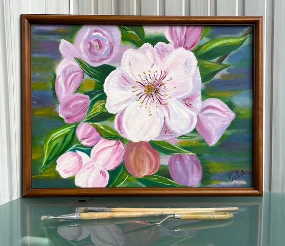 Apple Blossom Painting