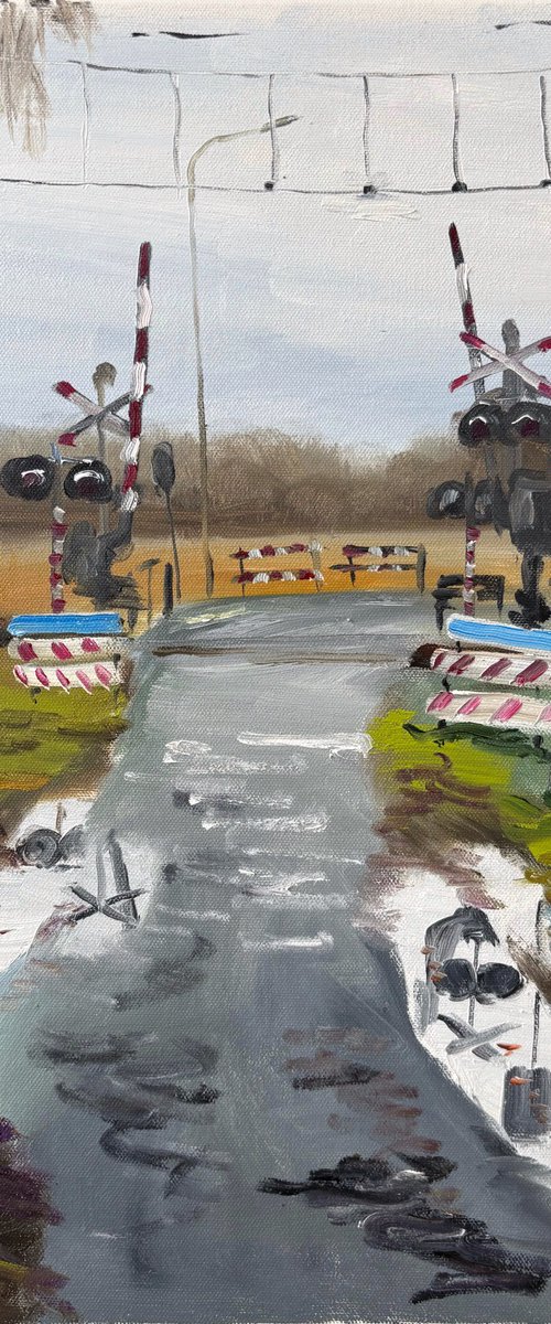 The Crossing in the Rain by Dmitry Fedorov