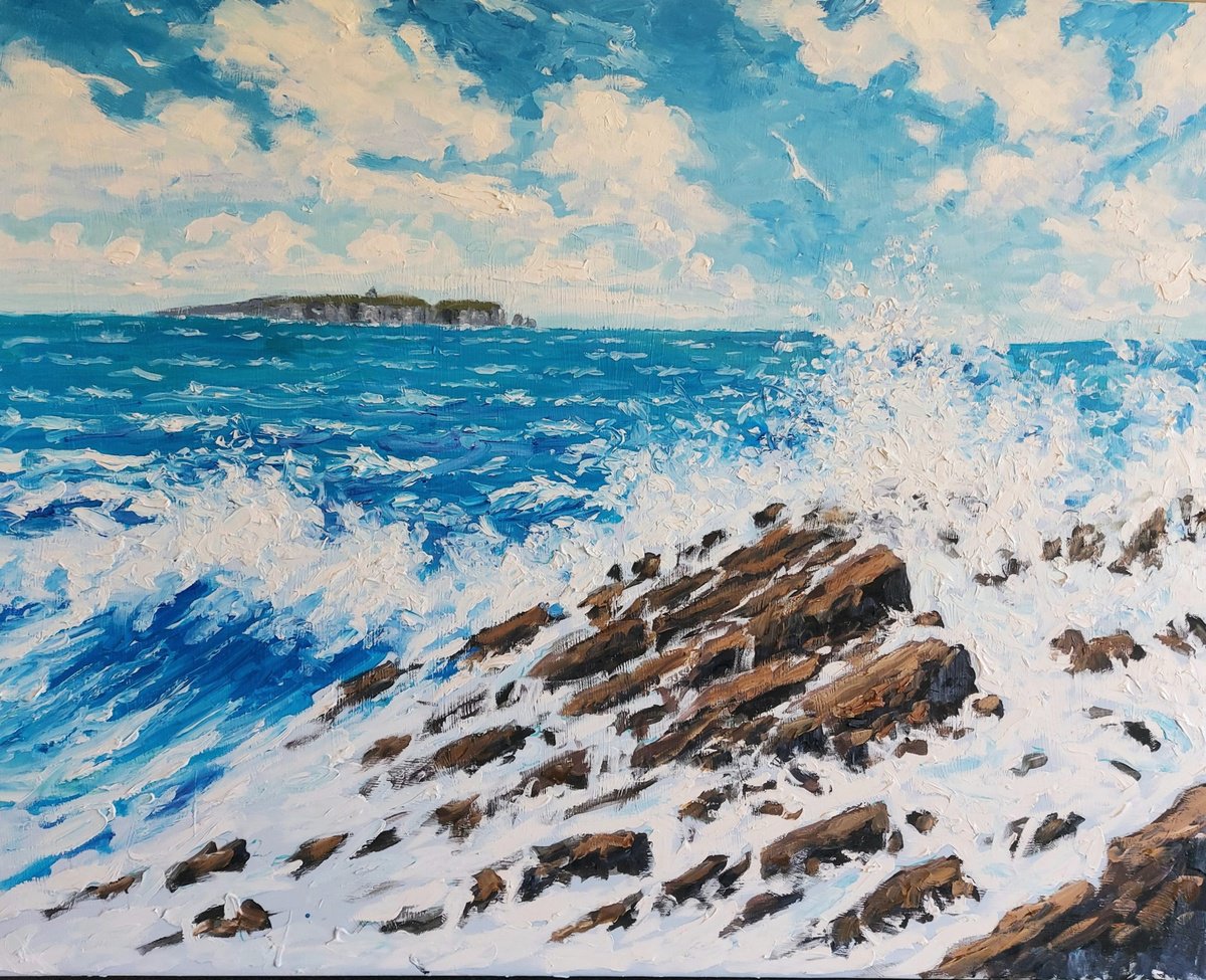 Oil Painting , Seascape Xcix By Colin Ross Jack, 30 X 24, Artwork For Sale On Artfinder