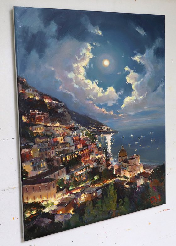 "Moonlit sky "