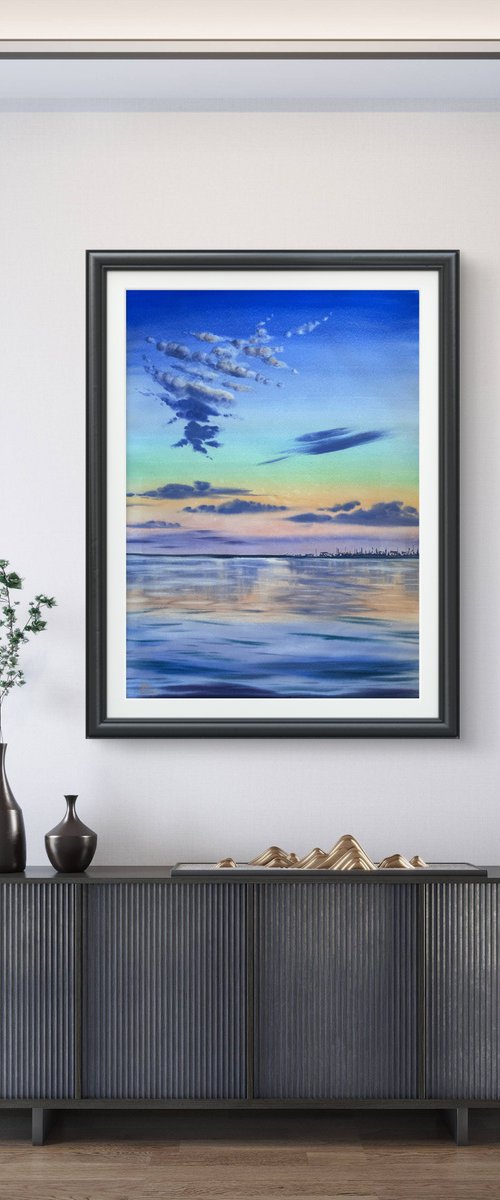 Evening sky Colorful Sunset by Yuliia Sharapova
