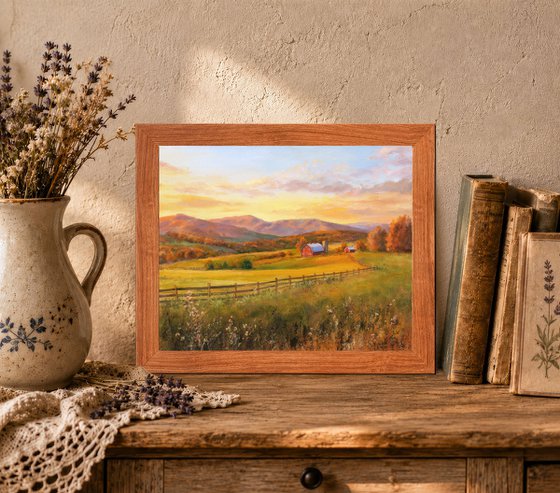 Rustic farm in the countryside