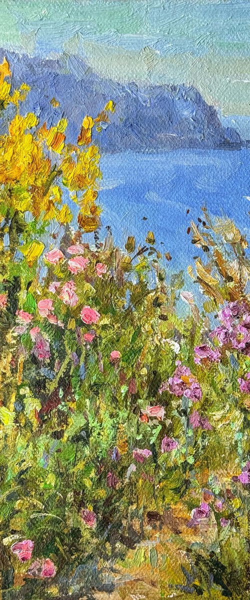 Wildflowers Above the Sea by Nataliia Nosyk