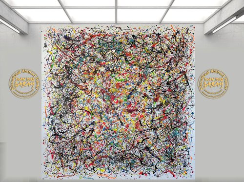 Cosmic Explosion in Black - Tribute a J.Pollock by Juan Jose Garay by Juan Jose Garay