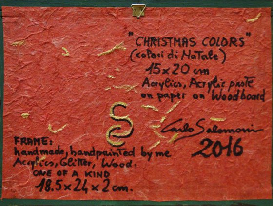 CHRISTMAS COLORS -(framed)