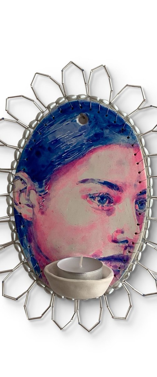 Illuminated woman face by Alina Lobanova