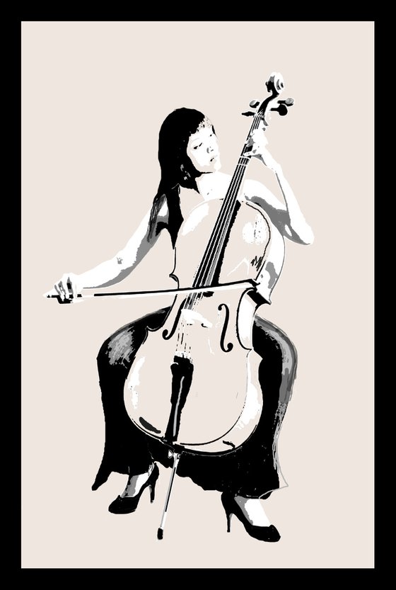 BACH CELLO SUITE #1   33"X51"