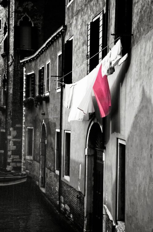 Red Sheet Venice by Ron Colbroth
