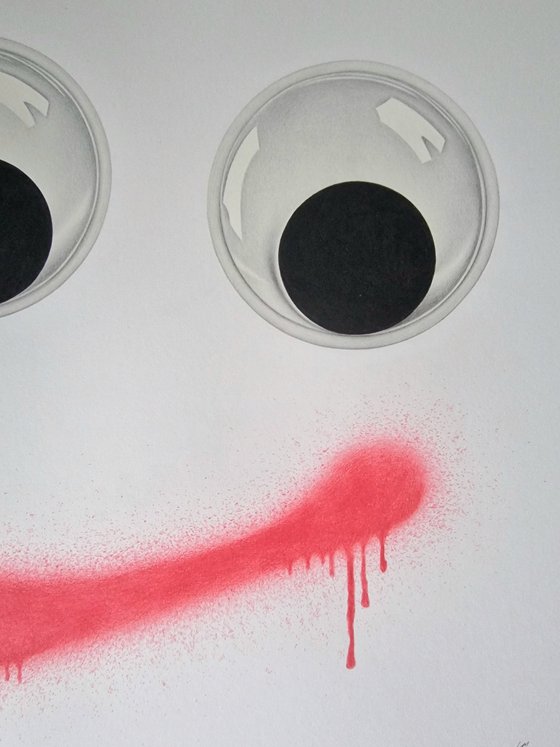 Googly Eyes and Spray Paint: A Drawing