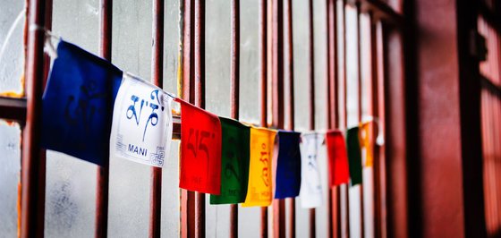 Dunggon Samten Choling Gompa Prayer Flags