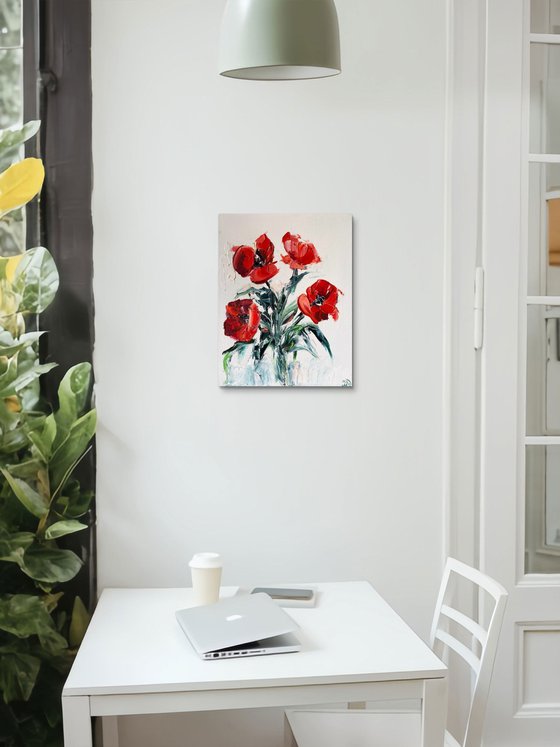 Scarlet Bloom Burst – Red Poppies