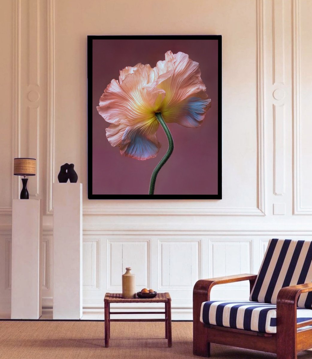 Photorealistic Botanical Photograph By Michael Filonow, 26 X 32", Botanical Grace 2, Original Artwork
