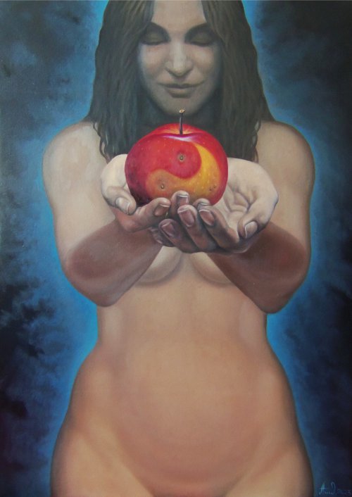 Eve 50x70cm, oil painting, ready to hang by Artush Voskanian
