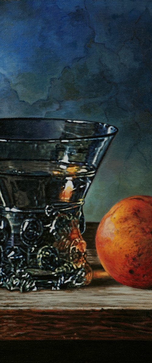 Glass an Pomegranate by K Shaji