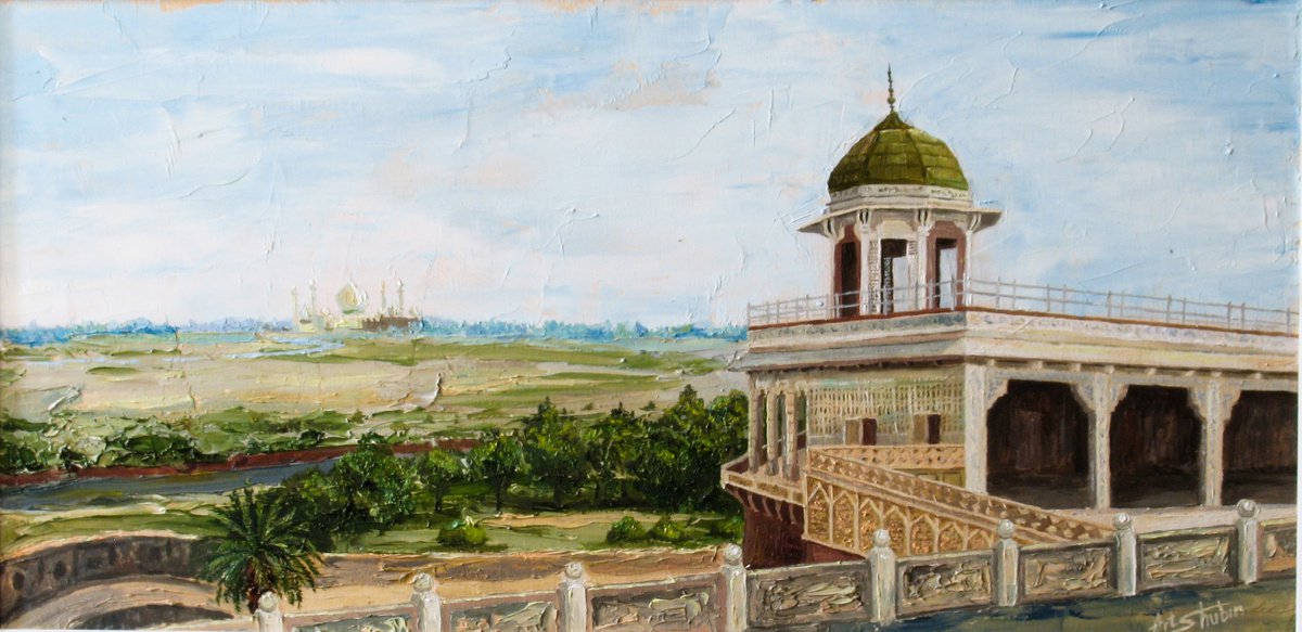 View of the Taj Mahal from Agra Fort by Artem Shubin