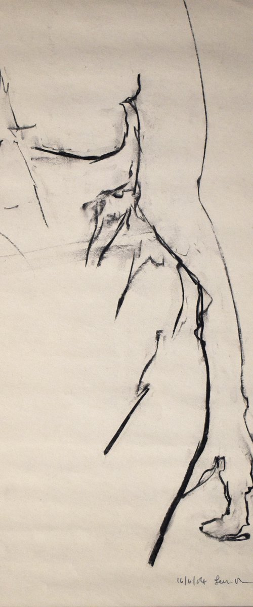 Study of a female Nude - Life Drawing No 446 by Ian McKay