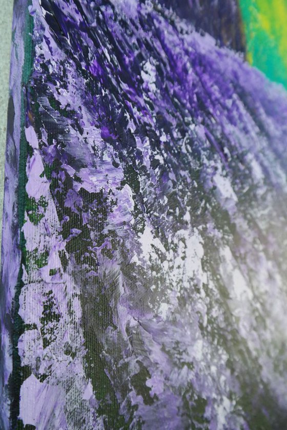 The Lavender and the storm - Fields and Colors Series- EXTRA LARGE