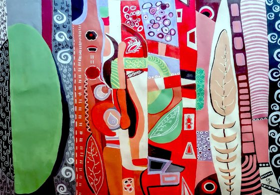 Life is Beautiful  XXXL (2022) Acrylic painting  by Sanja Jancic