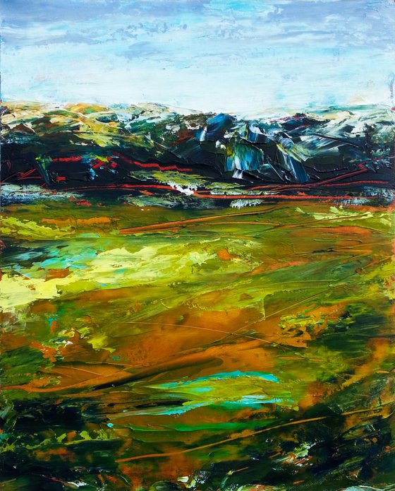 Abstract landscape #6 - 41X33 cm