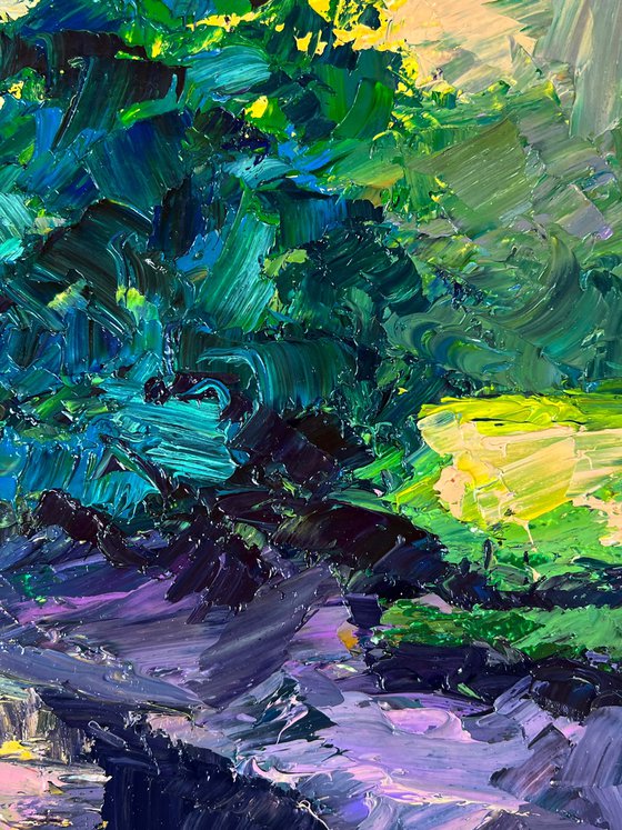 A Walk through the Evening Forest