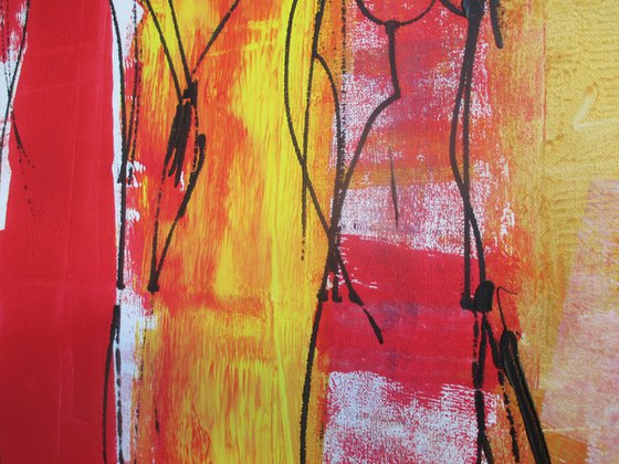 elegant girls xl Acrylpainting  19,7 x 39,4inch