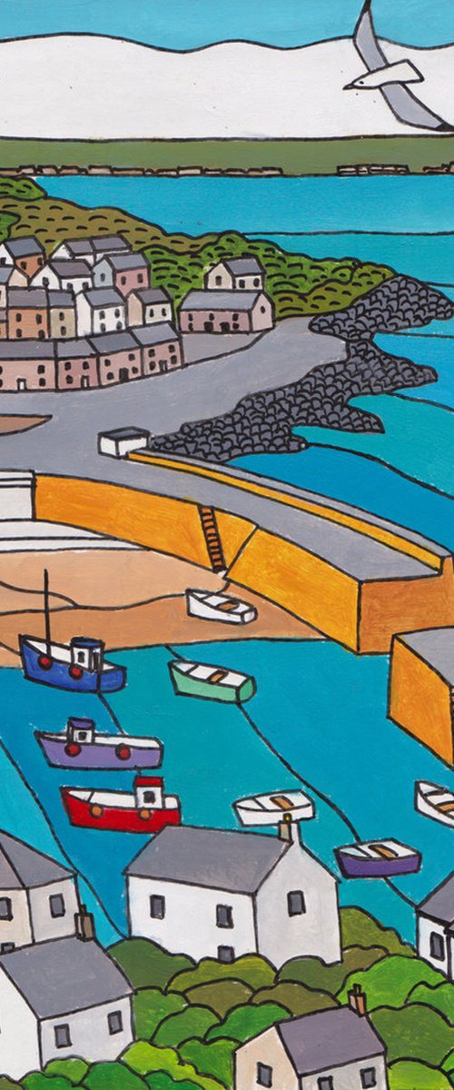 Mousehole harbour view by Tim Treagust