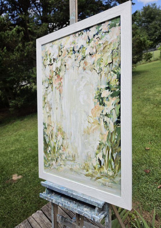 White Blossom Garden Arch