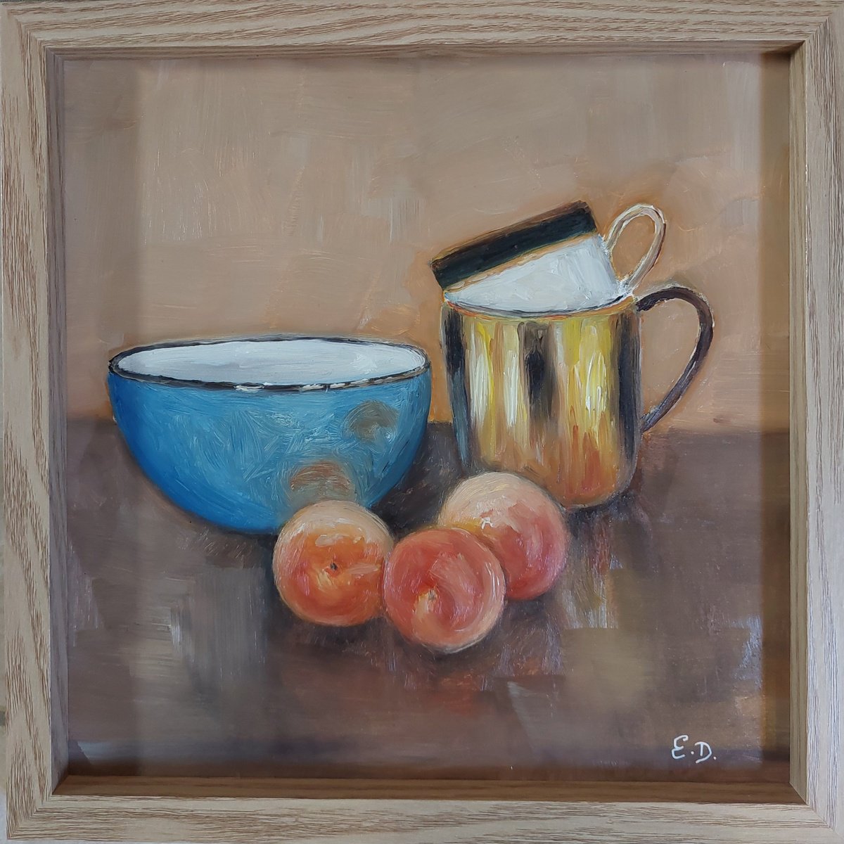 Golden Mug By Els Driesen, 13 X 13, Artwork For Sale On Artfinder