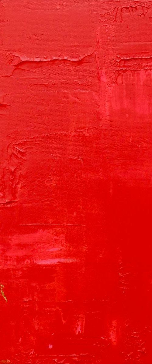 Red/Pink Abstract #182 by Anabel Campbell