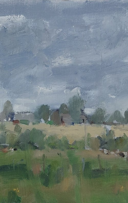 Rainclouds over the Fields by Alex James Long