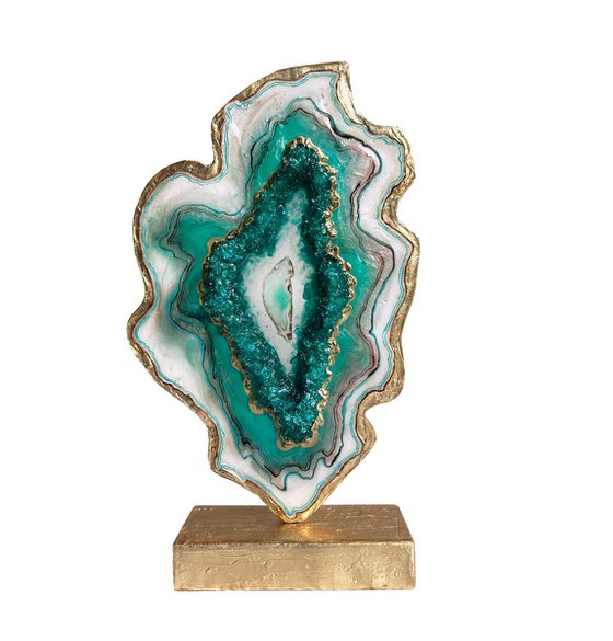 Turquoise Floating agate.
