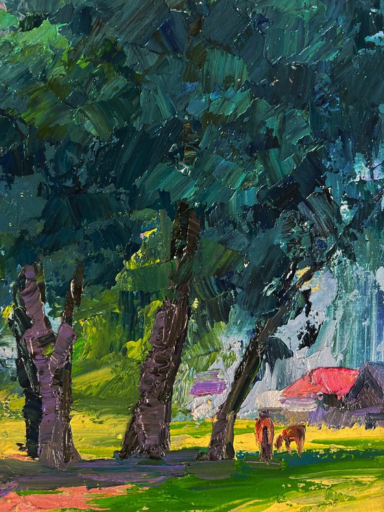 Trees near the Village