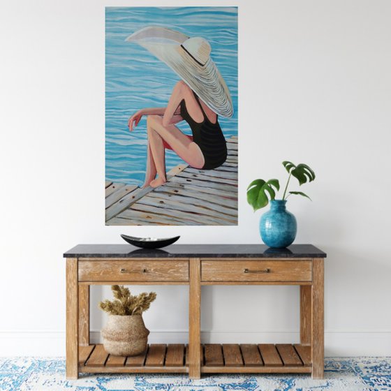 At the beach / 98 X 60 X 5 cm