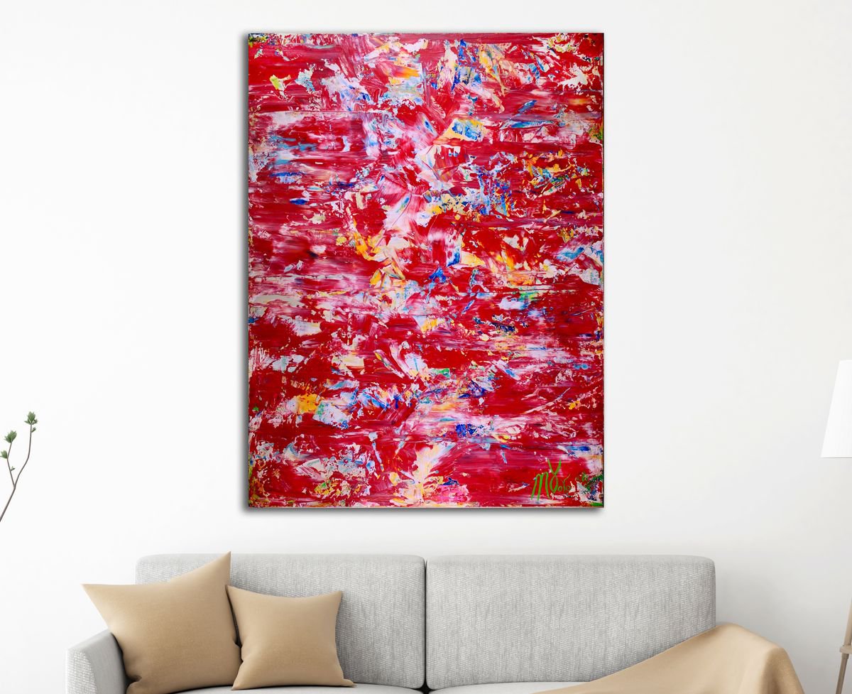 Consequences Of Red By Nestor Toro, 36 X 48, Artwork For Sale On Artfinder