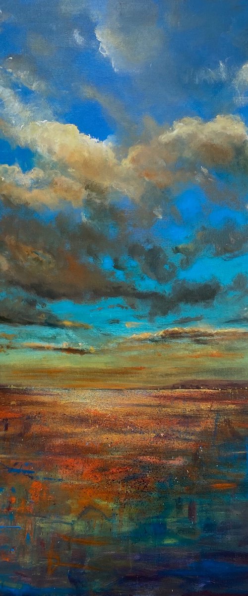 Big Sky Evening Sea after Sundown by Teresa Tanner