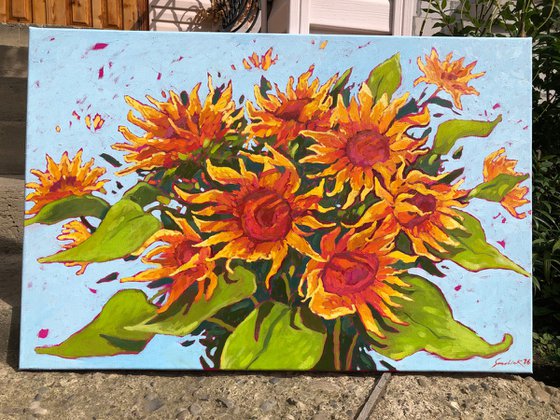 Dance of sunflowers