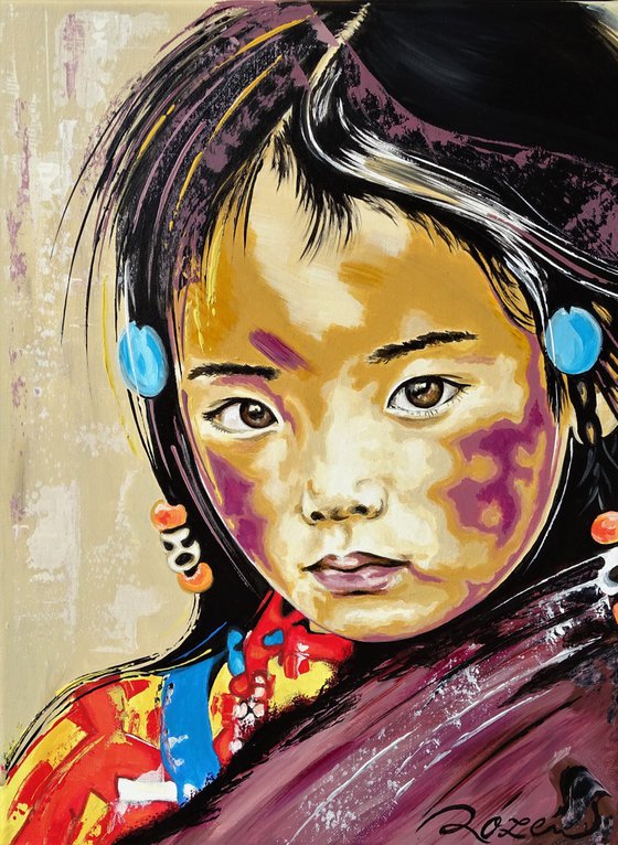 Tibetan little girl
