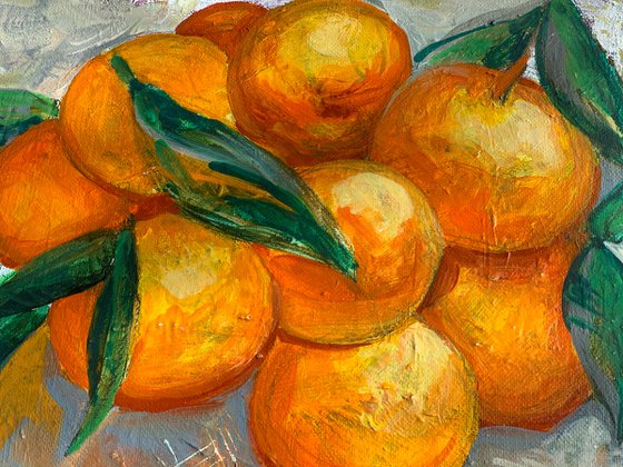 Clementines on the table