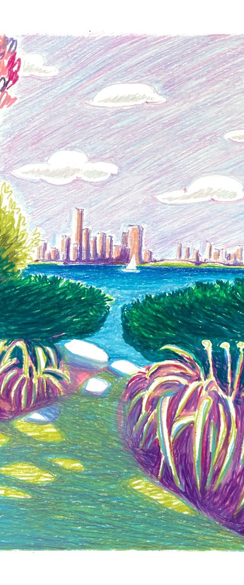 Toronto Skyline - Ward's Island by louis blondé