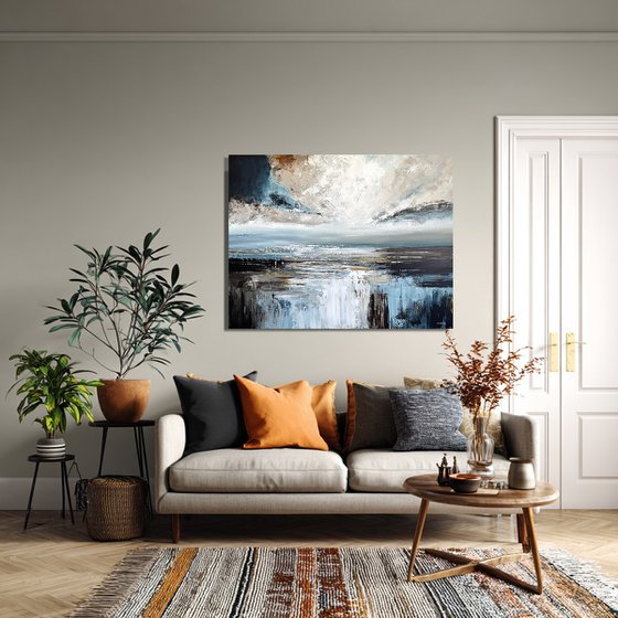 Light Beyond the Distant Shore landscape