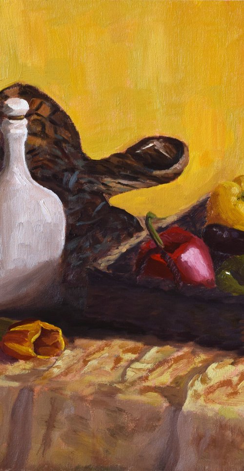 Still Life With Bell Peppers by Andrea Bocedi