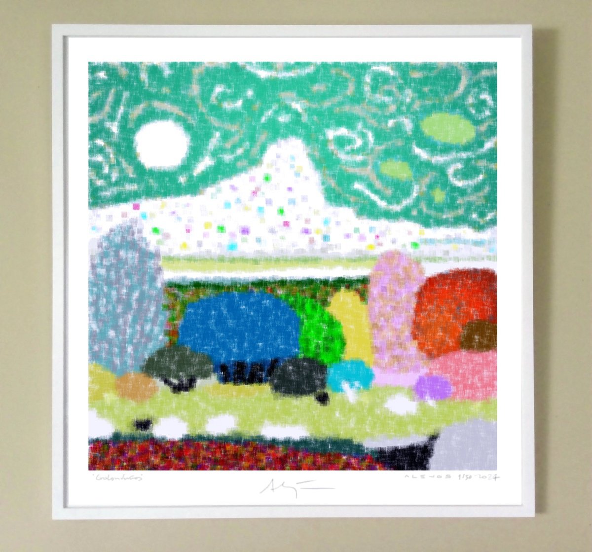 Impressionistic Giclee Print , Blanket De Be Ver By Alejos, 17 X 17, Artwork For Sale On Artfinder
