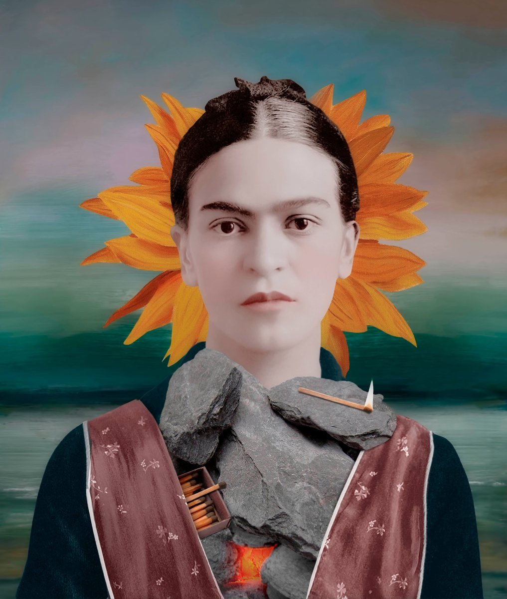 Portrait Of Frida Kahlo (No:5) by Tan Tolga Demirci