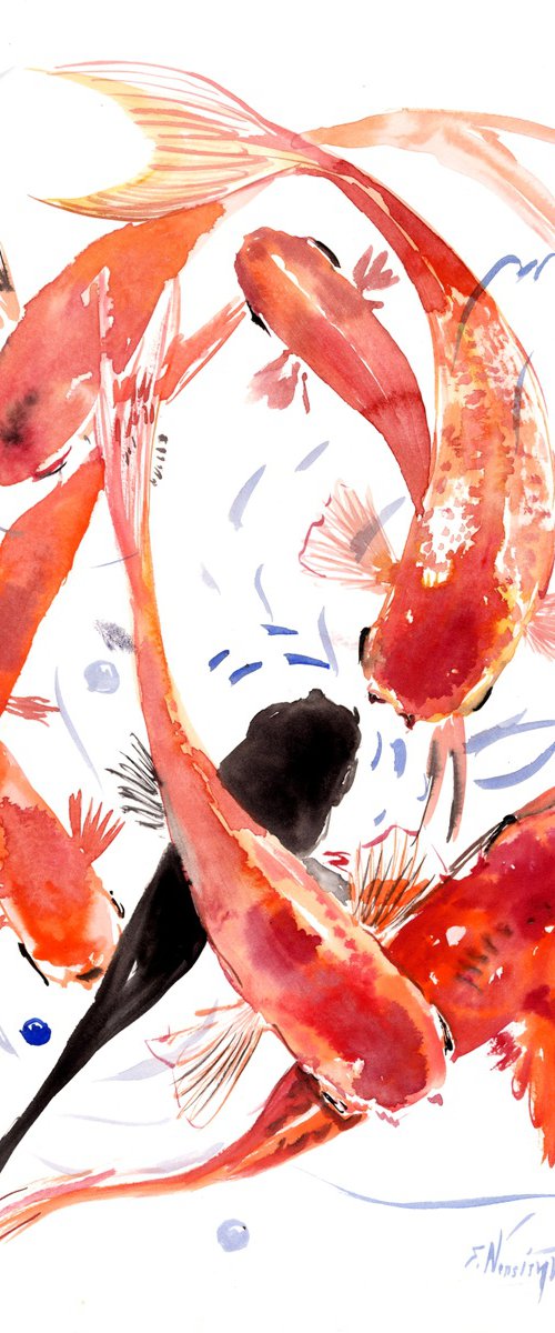 Koi Pond, Feng Shui by Suren Nersisyan
