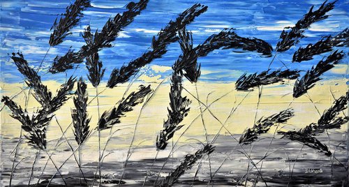 Grass And Blue Sky by Daniel Urbaník