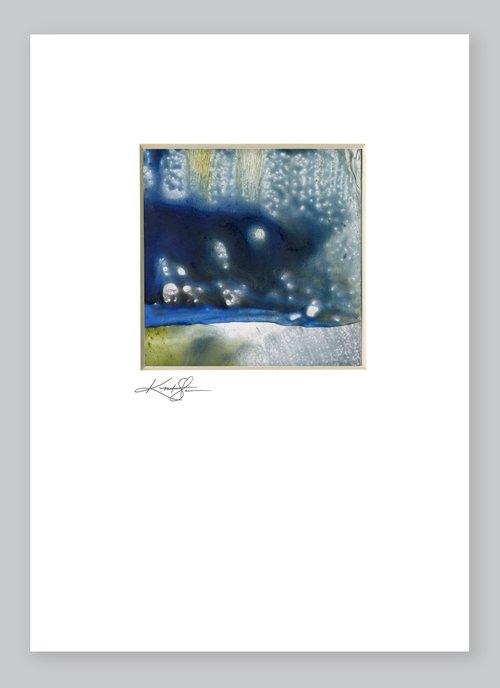 Mini Encaustic Abstract 13 by Kathy Morton Stanion