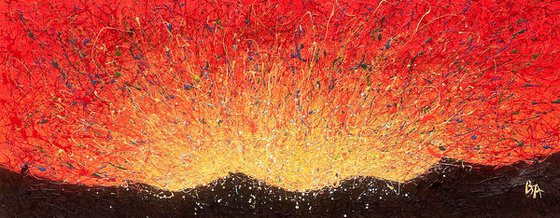 Tangerine Dawn - abstract sunrise