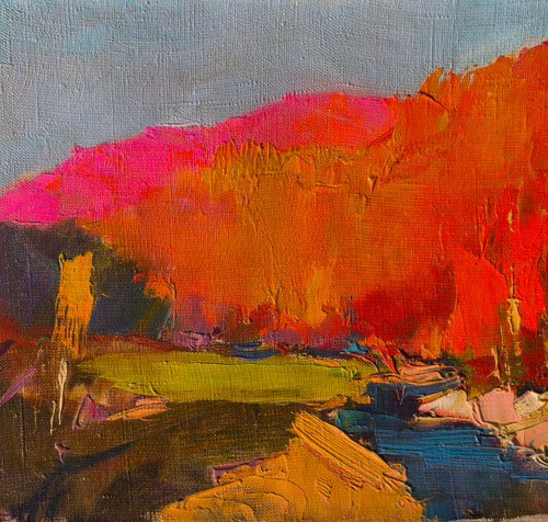 Red Trees by Alexander Shandor